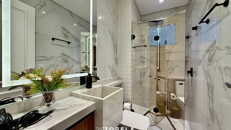 Vogue 501 - Apê Luxo, 4 suítes, Vista Mar