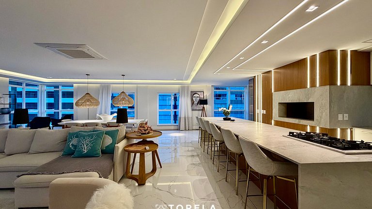 Vogue 501 - Apê Luxo, 4 suítes, Vista Mar