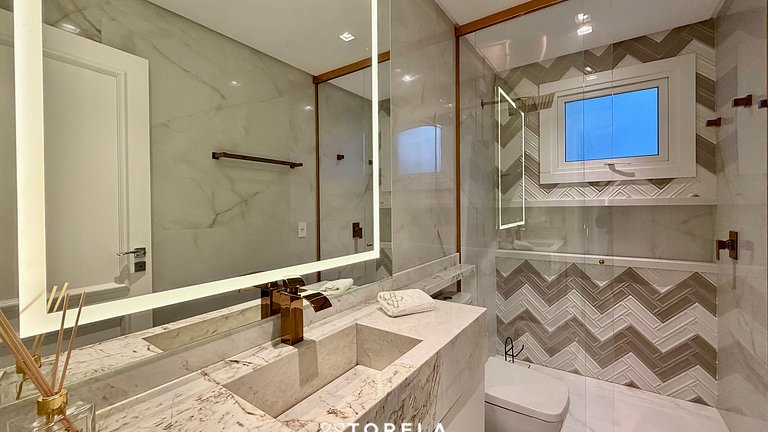 Vogue 501 - Apê Luxo, 4 suítes, Vista Mar